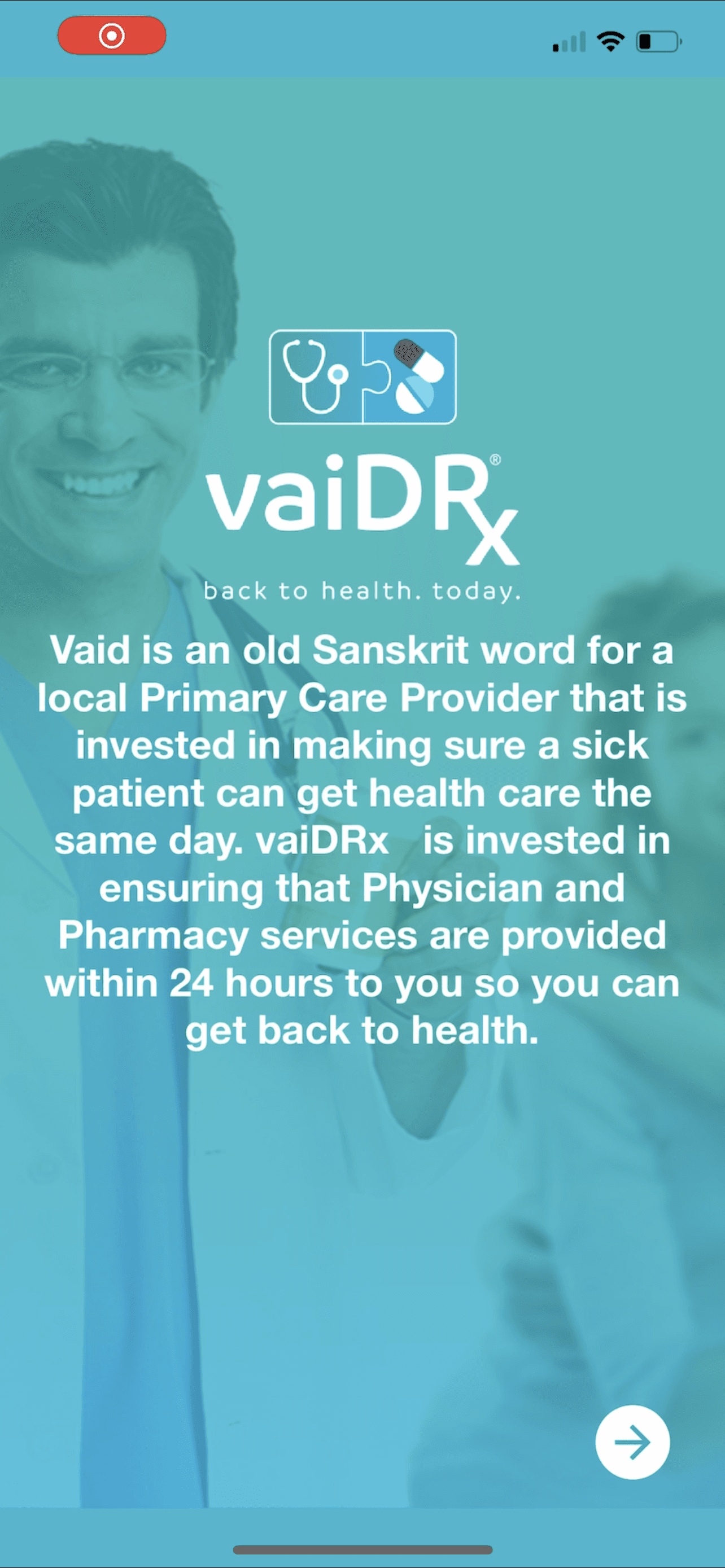 VaidRx app screen 5