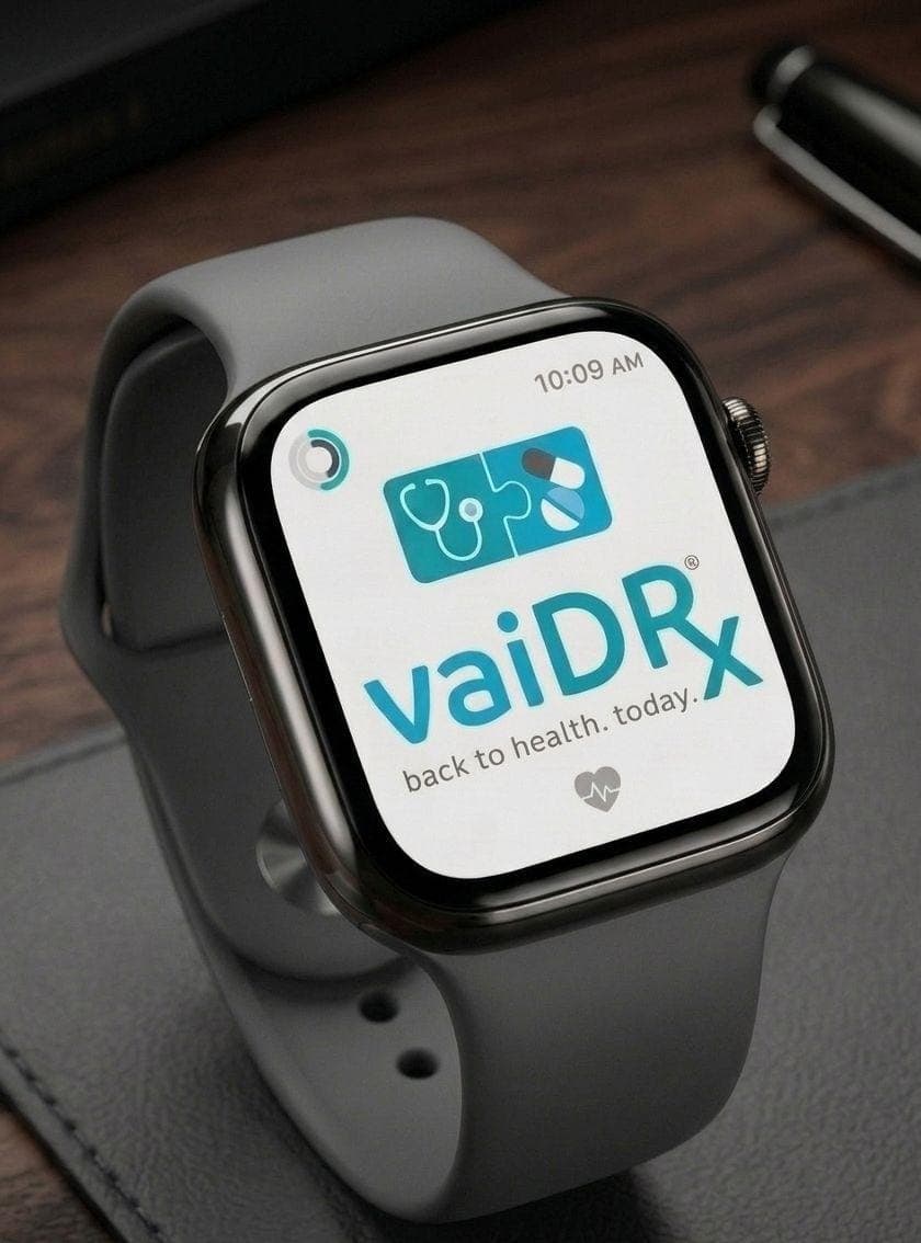 VaidRx app screens